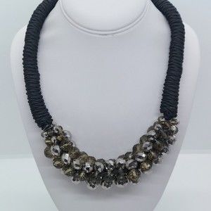 Twisted rope bead necklace wide.‎